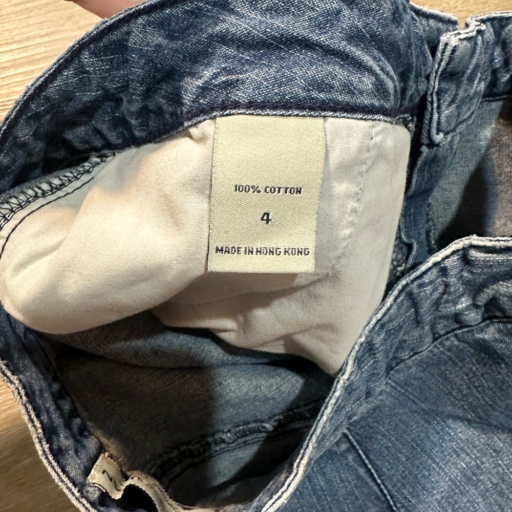 Y2K London Jean Cargo Denim Mini Skirt Low Rise 2000s Utility Jean Skirt Size 4 - Picture 6 of 6
